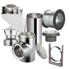 Load image into Gallery viewer, Through The Wall Kit for 8" Inner Diameter Chimney Pipe