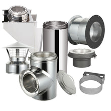 Load image into Gallery viewer, Through The Wall Kit for 8" Inner Diameter Chimney Pipe