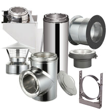 Load image into Gallery viewer, Through The Wall Kit for 8" Inner Diameter Chimney Pipe
