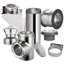 Load image into Gallery viewer, Through The Wall Kit for 8" Inner Diameter Chimney Pipe