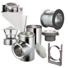 Load image into Gallery viewer, Through The Wall Kit for 8" Inner Diameter Chimney Pipe