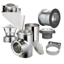 Load image into Gallery viewer, Through The Wall Kit for 8" Inner Diameter Chimney Pipe
