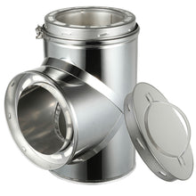 Load image into Gallery viewer, Tee with Clean-Out Cap for 8&quot; Inner Diameter Chimney Pipe
