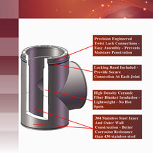 Load image into Gallery viewer, Tee with Clean-Out Cap for 6" Inner Diameter Chimney Pipe