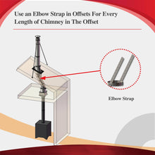 Load image into Gallery viewer, Elbow Strap for 8" Inner Diameter Chimney Pipe