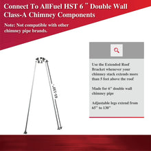 Load image into Gallery viewer, Extended Roof Brace for 6" Inner Diameter Chimney Pipe
