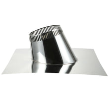 Load image into Gallery viewer, 1/12 to 6/12 Pitch Roof Flashing for 6" Inner Diameter Chimney Pipe