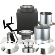 Load image into Gallery viewer, Multi Story Kit for 6" Inner Diameter Chimney Pipe with Spark Guard Chimney Cap