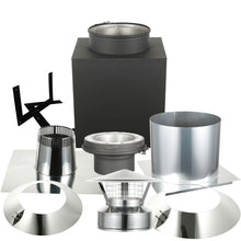 Load image into Gallery viewer, Through The Attic Kit for 6" Inner Diameter Chimney Pipe with Spark Guard Chimney Cap