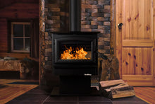 Load image into Gallery viewer, Buck Stove Model 21NC Wood Stove With Black Door and Pedestal
