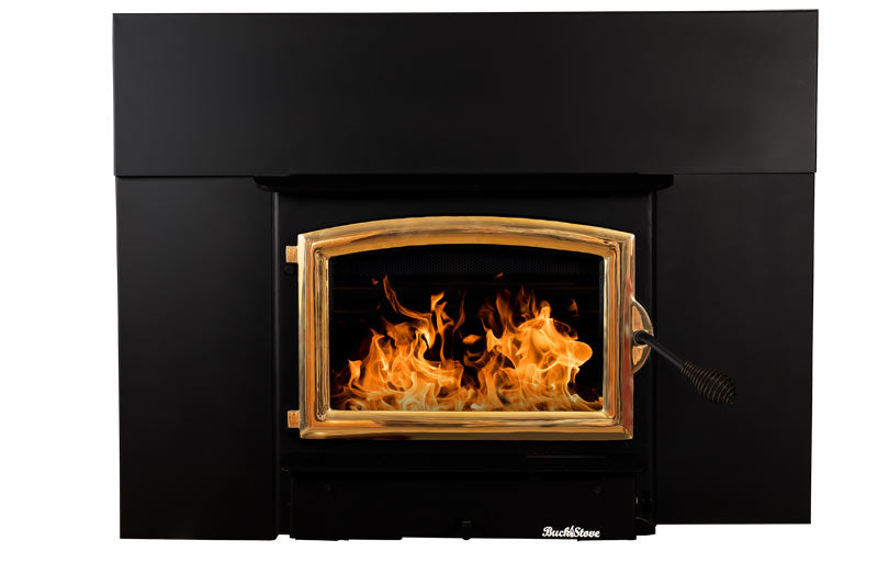 Buck Stove Model 21NC Fireplace Insert With Gold Door