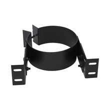 Load image into Gallery viewer, 3" Diameter Adjustable Wall Bracket for AllFuel HST Pellet Stove Pipe - Black
