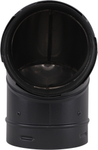 Load image into Gallery viewer, 3" Diameter 90° Elbow for AllFuel HST Pellet Stove Pipe - Black
