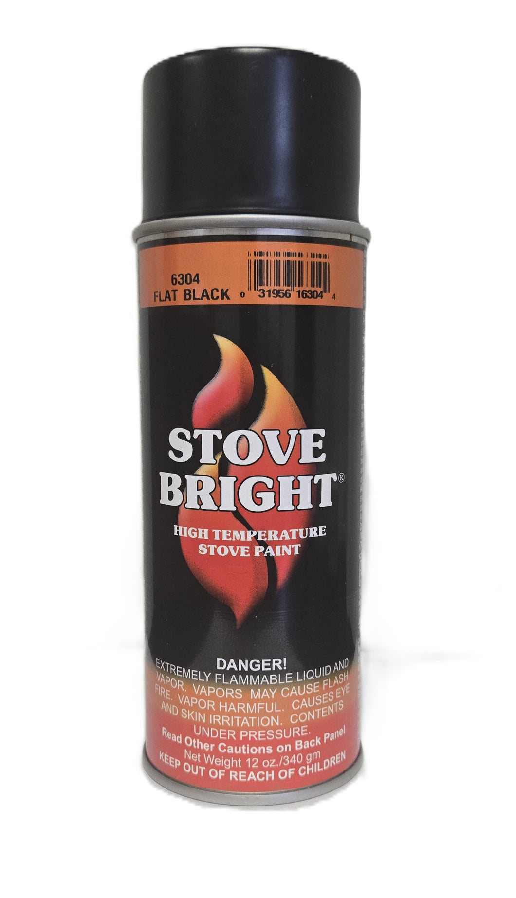 Stove Bright High Temperature Paint – Metallic Black 12 oz