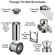 Load image into Gallery viewer, Through The Wall Kit for 8" Inner Diameter Chimney Pipe
