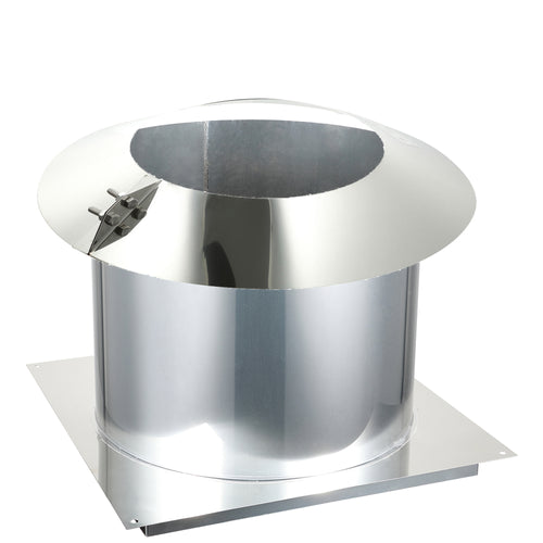 AllFuel HST Tee with Clean Out Cap for 6 Diameter 304 Stainless Steel All  Fuel Class-A Double Wall Insulated Chimney Pipe