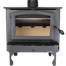 Load image into Gallery viewer, Buck Stove Model 74 Wood Stove With Black Door and Leg Kit
