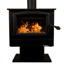 Load image into Gallery viewer, Buck Stove Model 74 Wood Stove With Black Door and Pedestal
