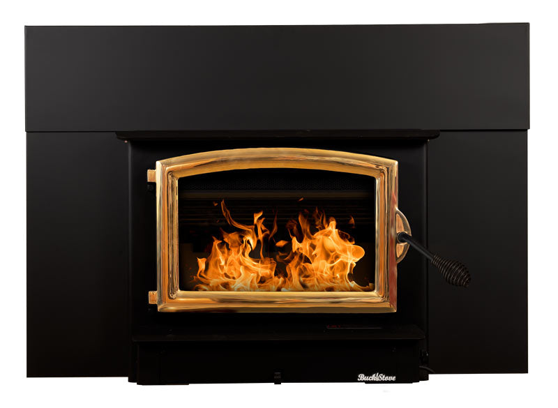 Buck Stove Model 74 Fireplace Insert With Gold Door