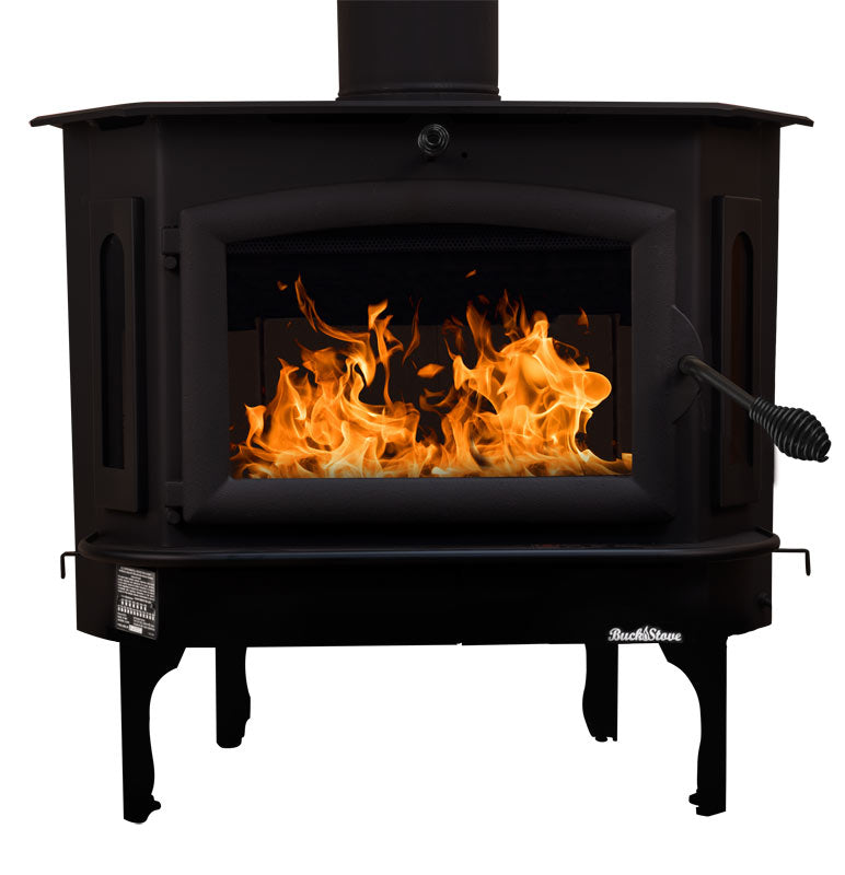 Buck Stove Model 91 Wood Stove With Black Door and Leg Kit – AllFuel HST