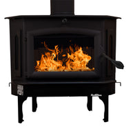 Buck Stove Model 91 Wood Stove With Black Door and Leg Kit
