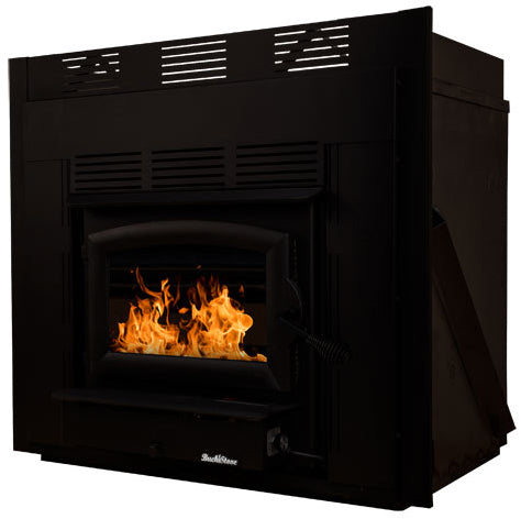 Buck Stove Model ZC21NC Zero Clearance Fireplace With Black Door